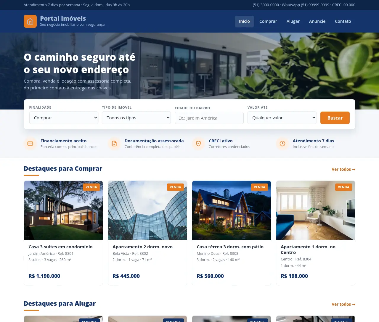 Prévia do modelo Portal